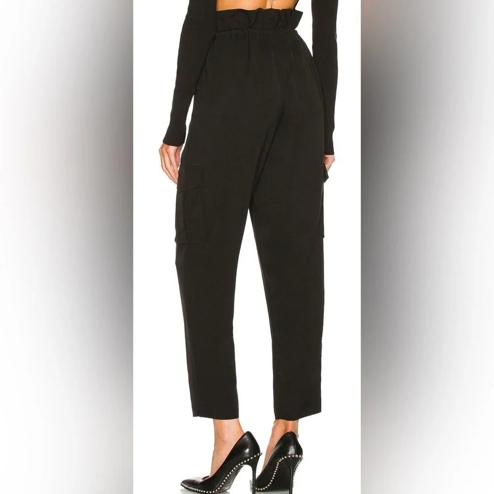 REVOLVE h:ours Shaye Paperbag Cargo Pant in Black - Picture 4 of 5